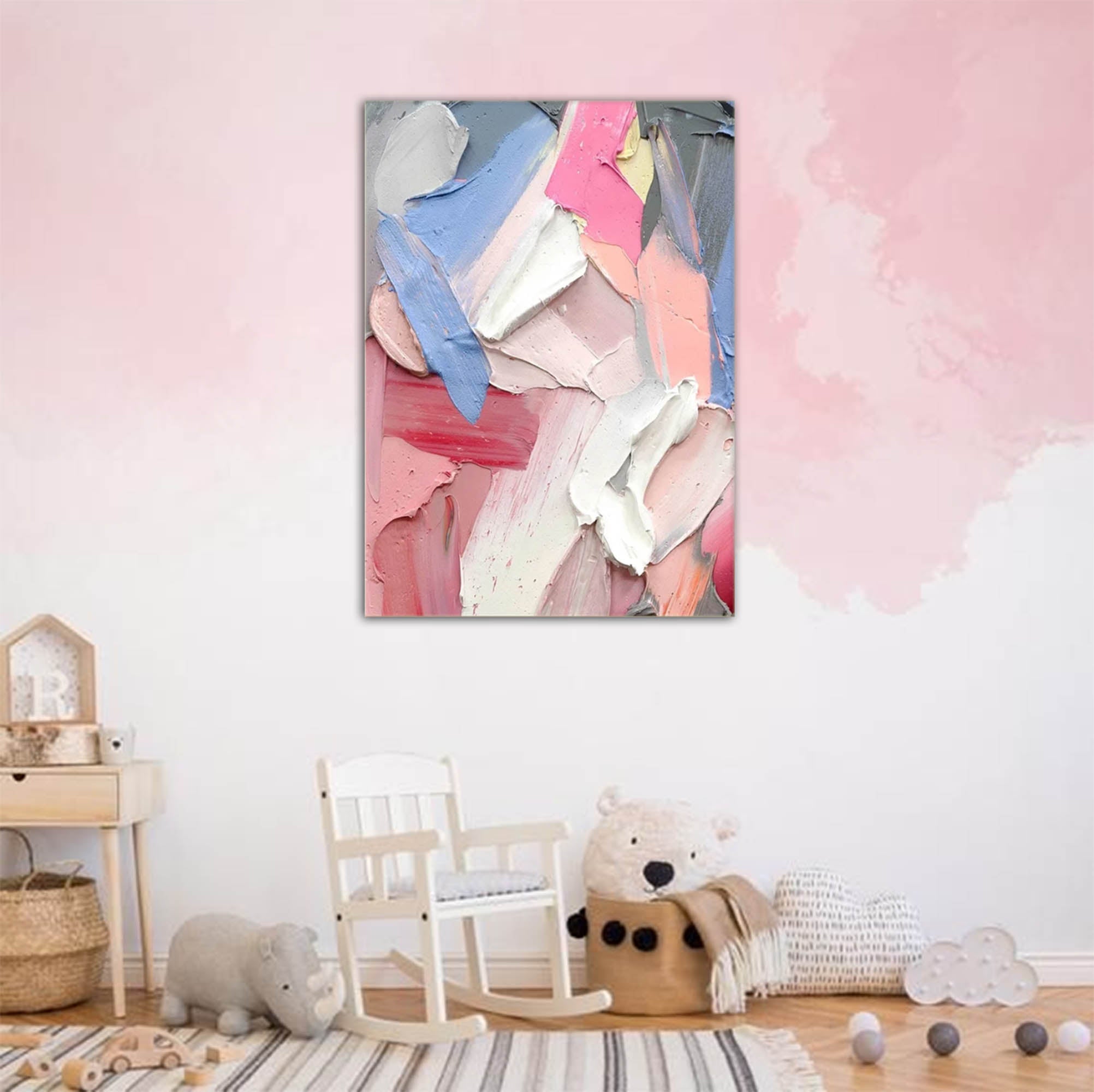 Wall Art Abstract Soft Impasto Contemporary