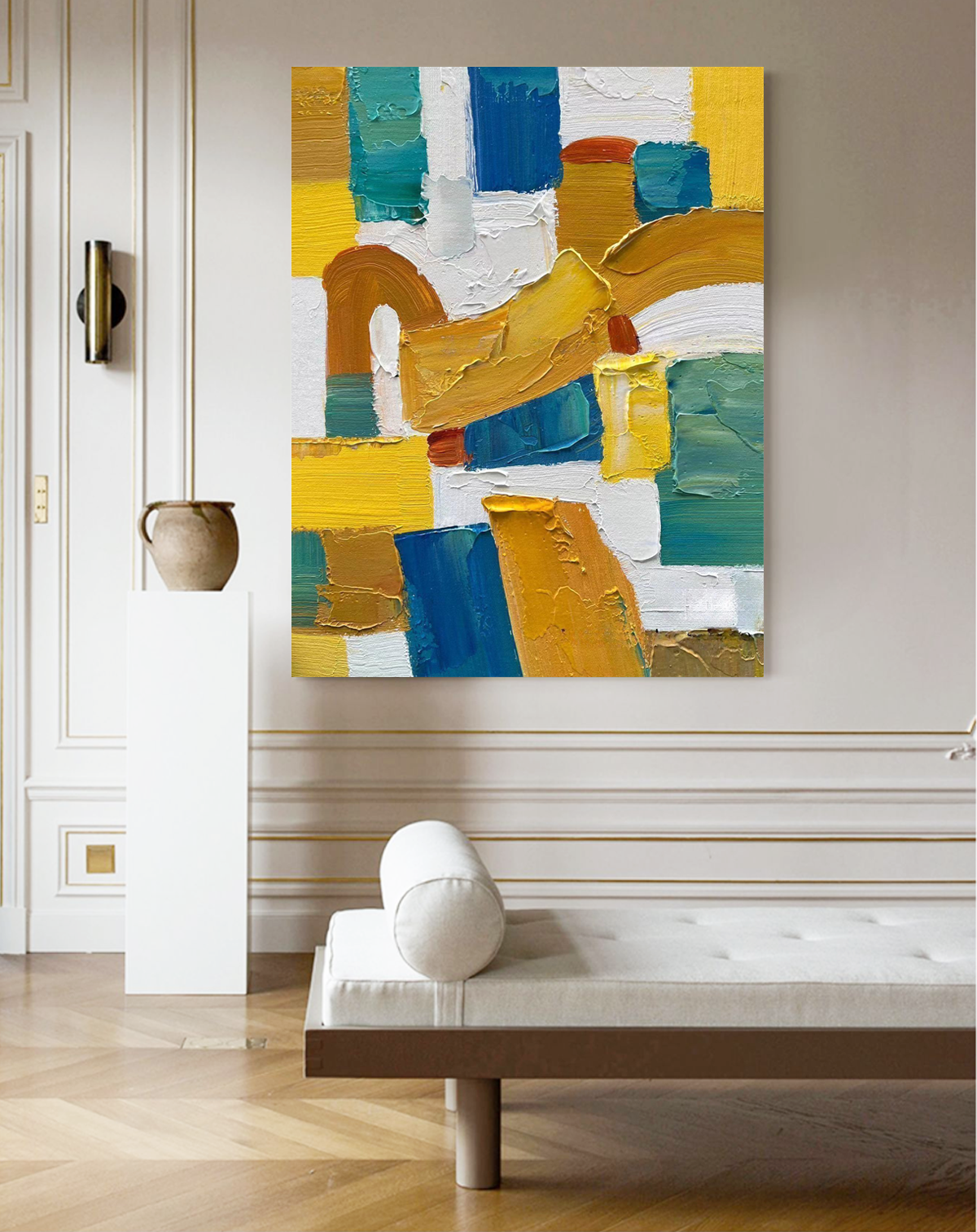 Abstract Canvas Art AB034 - Neutralighting