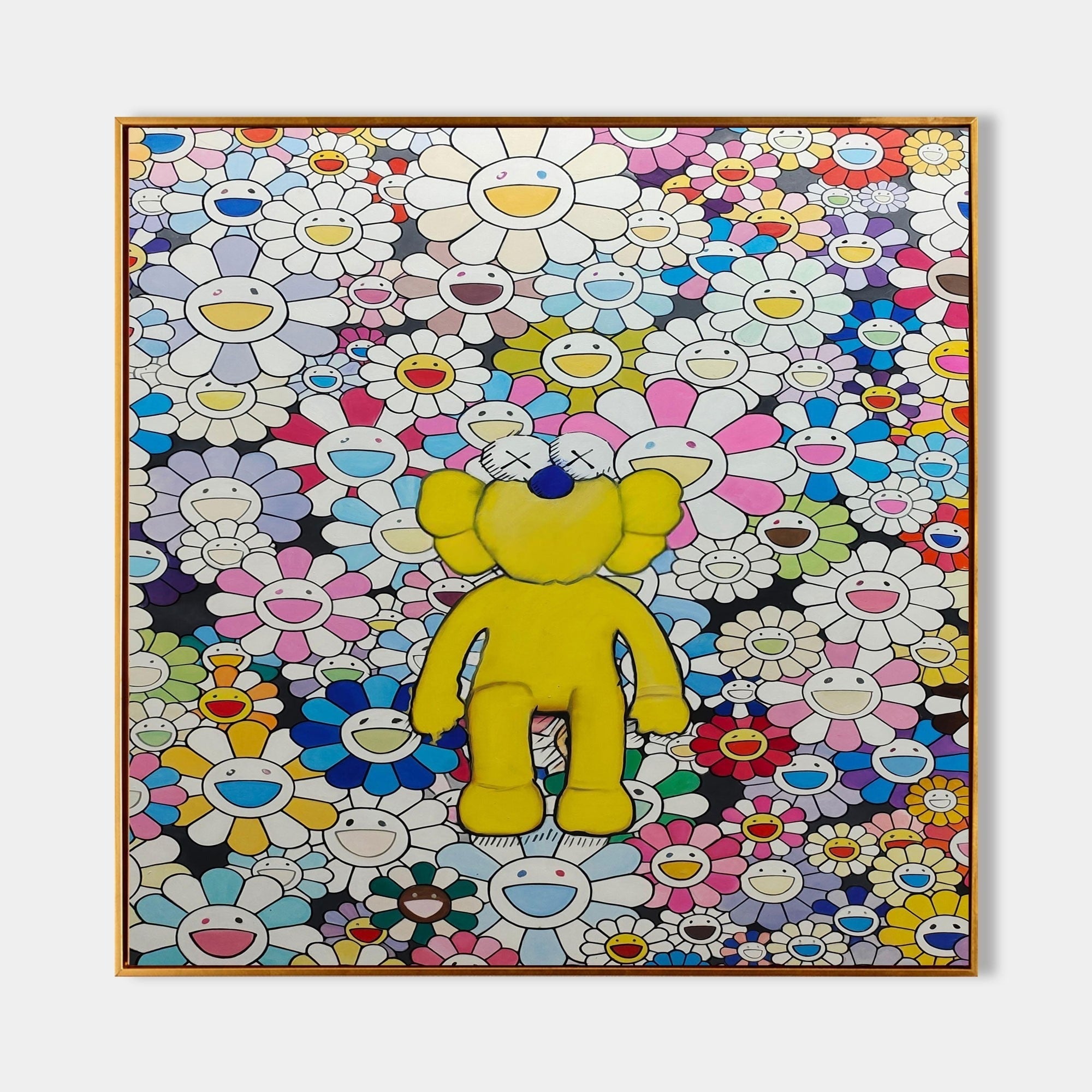 Bearbrick Takashi Murakami Pop Art Painting