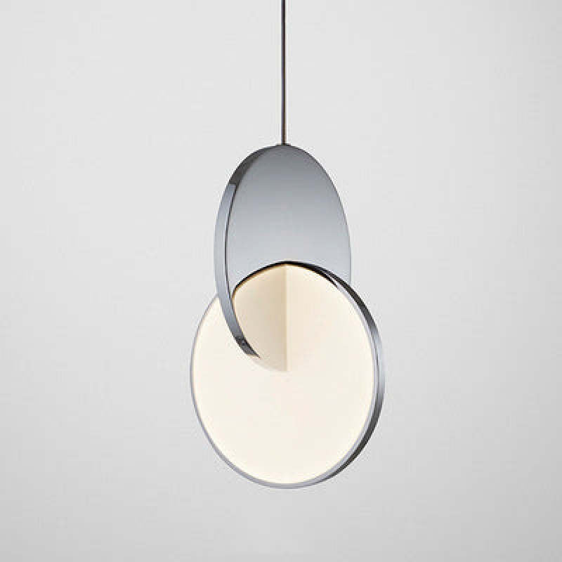 Arisha Pendant Light, Disc, Gold/Silver - Neutralighting