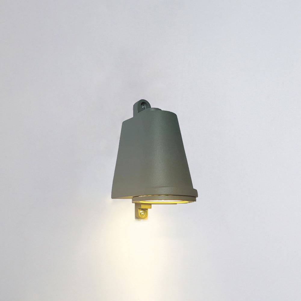Ray Industrial Metal Bell Shaped Indoor Wall Lamp, Black/Grey/Coppery/Aluminum - Neutralighting