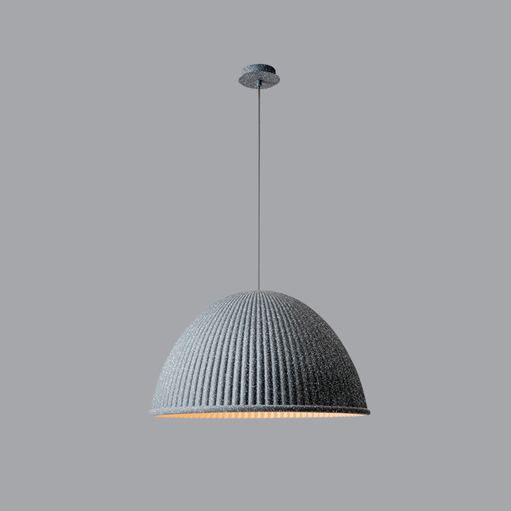 Valentina Modern Semi Resin Pendant Light, Grey/Black/White - Neutralighting