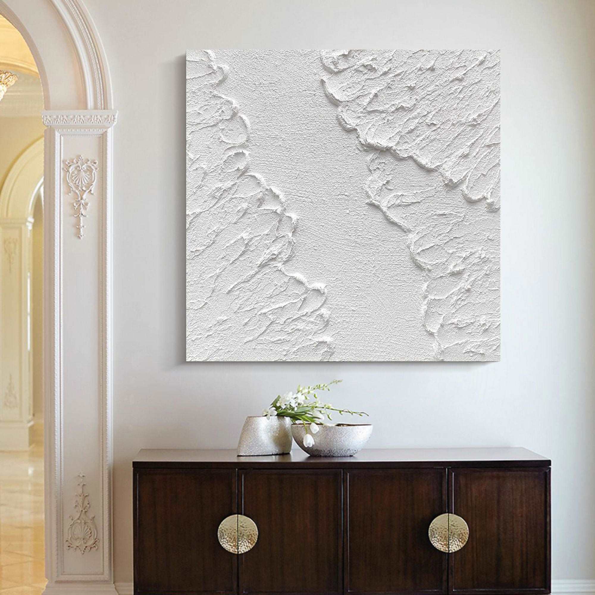 3D White Abstract Painting ABAS49 - Neutralighting