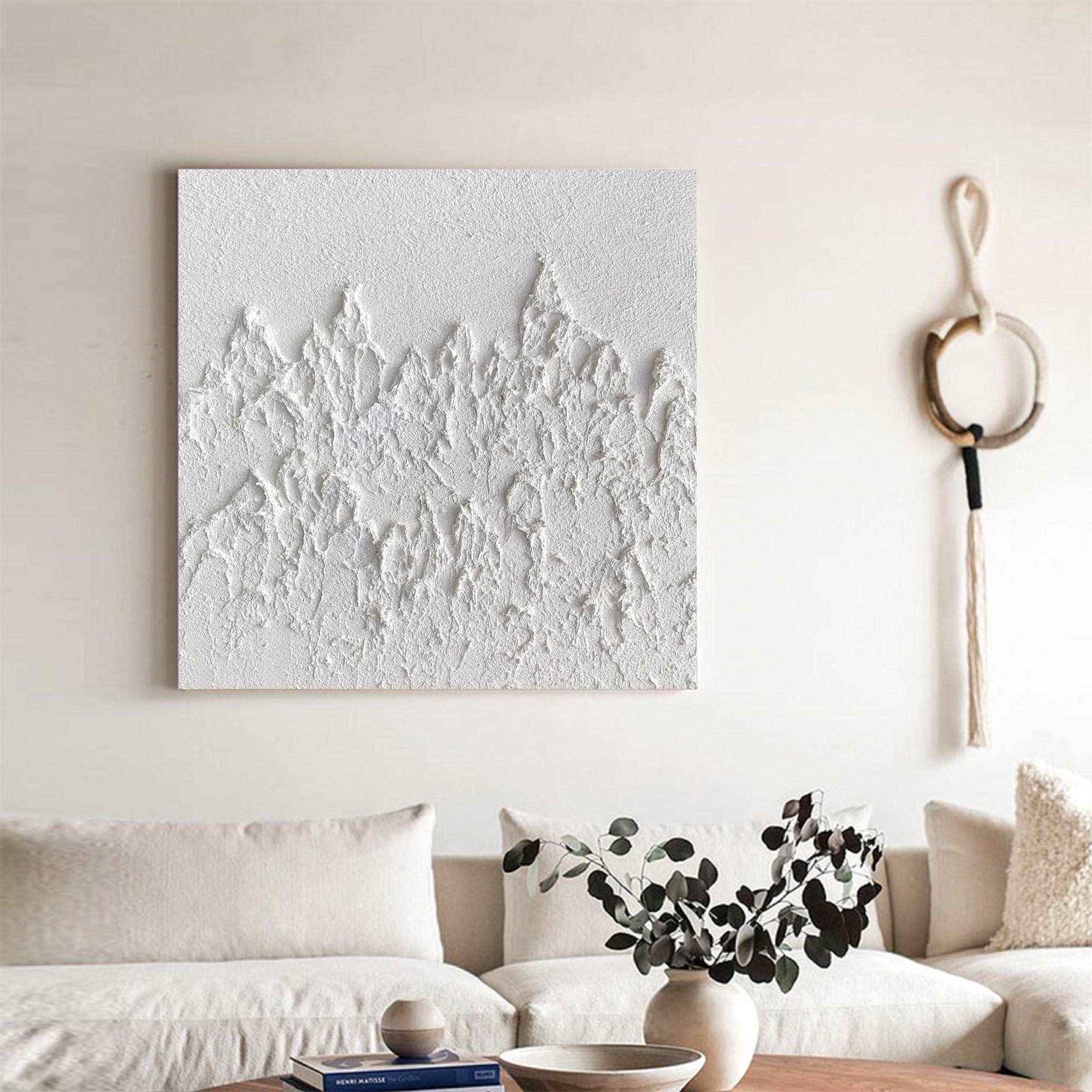 3D White Abstract Painting ABAS47 - Neutralighting