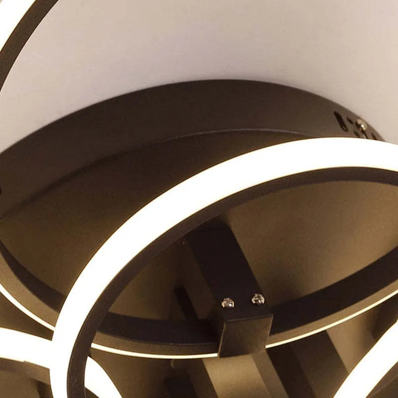 Arisha LED Ceiling Light Circle Ring, Black & White - Neutralighting