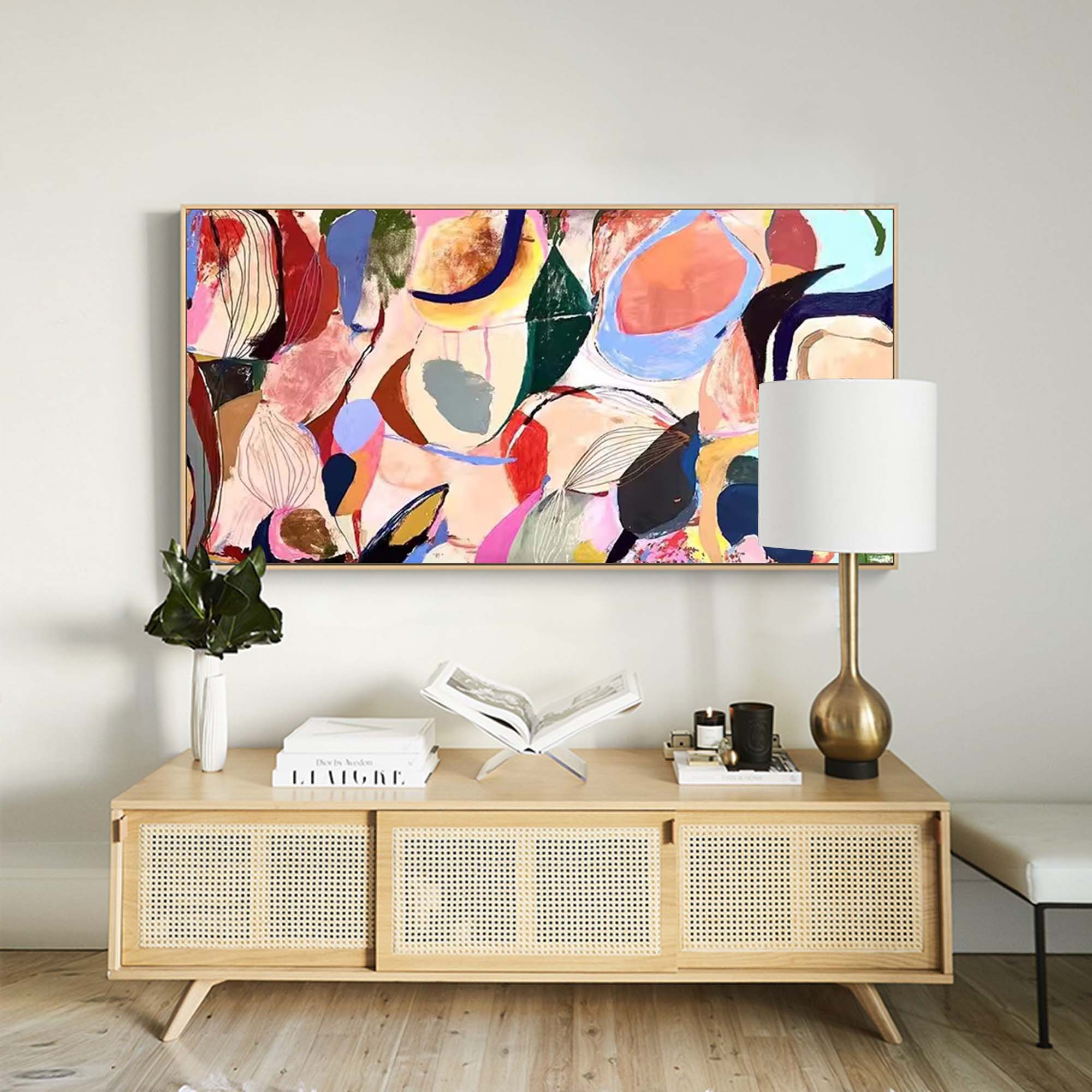 Abstract Canvas Art AB066 - Neutralighting