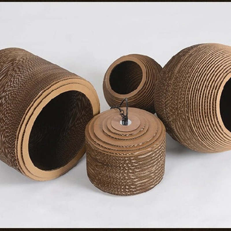 Muto Pastoral Silkworm Rustic Paper Pendant Light - Neutralighting