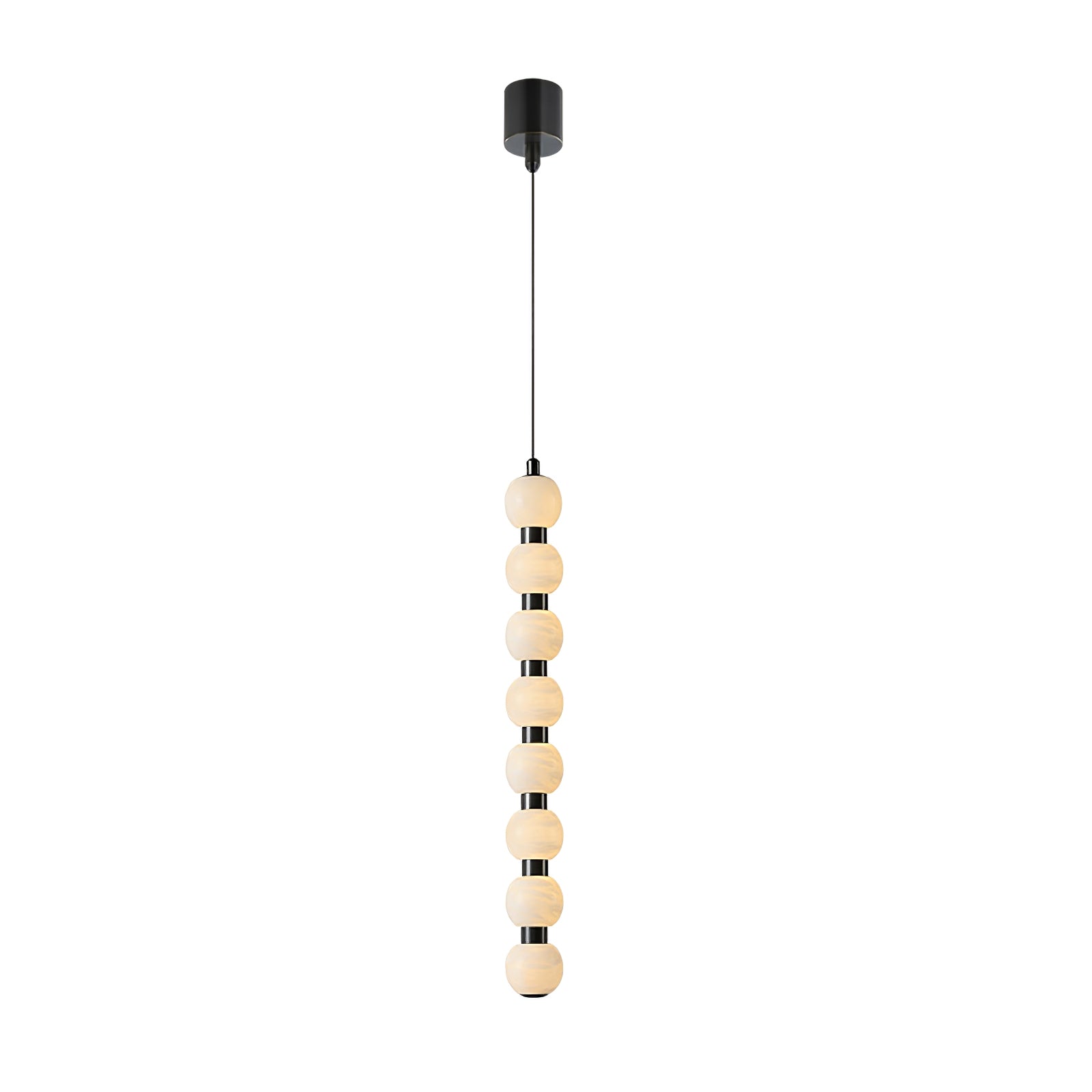 Lyra Modern Alabaster Pendant Light Staircase - Neutralighting