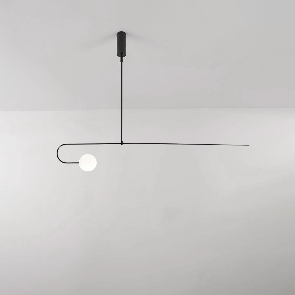 Arisha Minimalist Linear Mobile Pendant Light, Black - Neutralighting