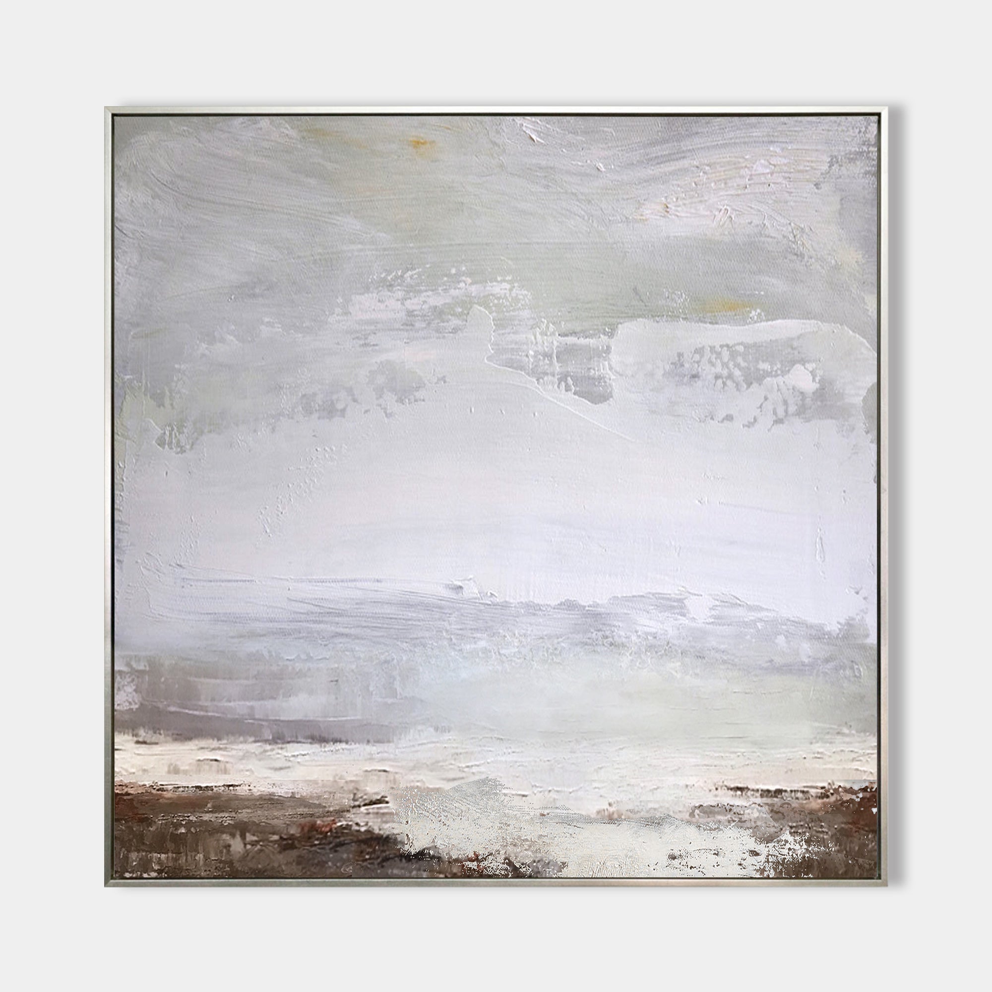 Square Abstract Sky And Sea Painting ABSS02 - Neutralighting