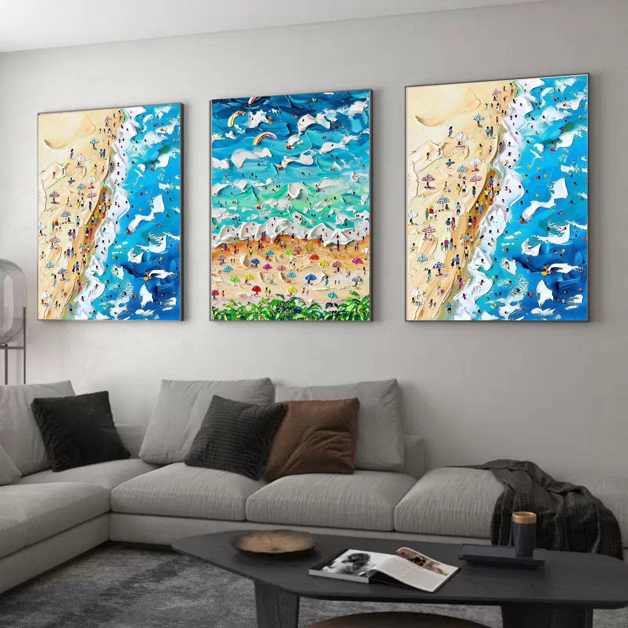 Abstract Painting Set of 3 SP125 - Neutralighting