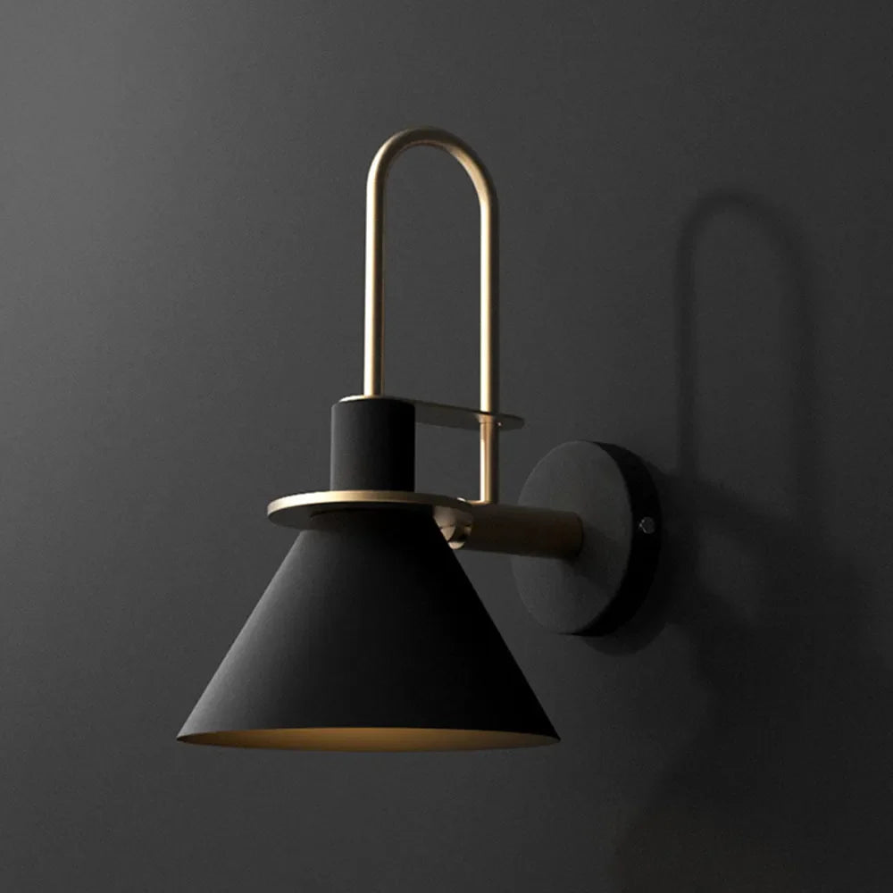 Valentina Vintage Horn Shape Metal Wall Lamp, Living room/Bedroom/Bathroom - Neutralighting