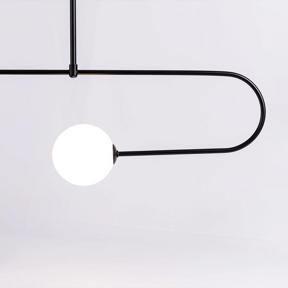 Arisha Minimalist Linear Mobile Pendant Light, Black - Neutralighting