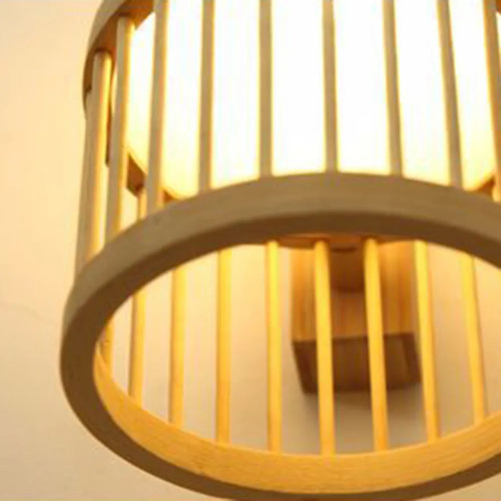 Ritta Wall Lamp Rustic, Muto Rattan Weaving LED, Hallway Wall Sconce - Neutralighting