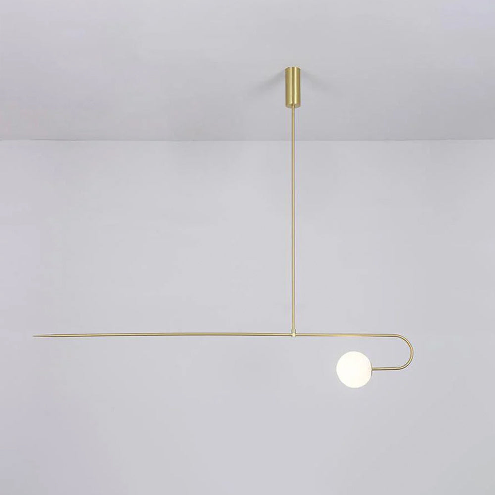 Arisha Minimalist Linear Mobile Pendant Light, Black - Neutralighting