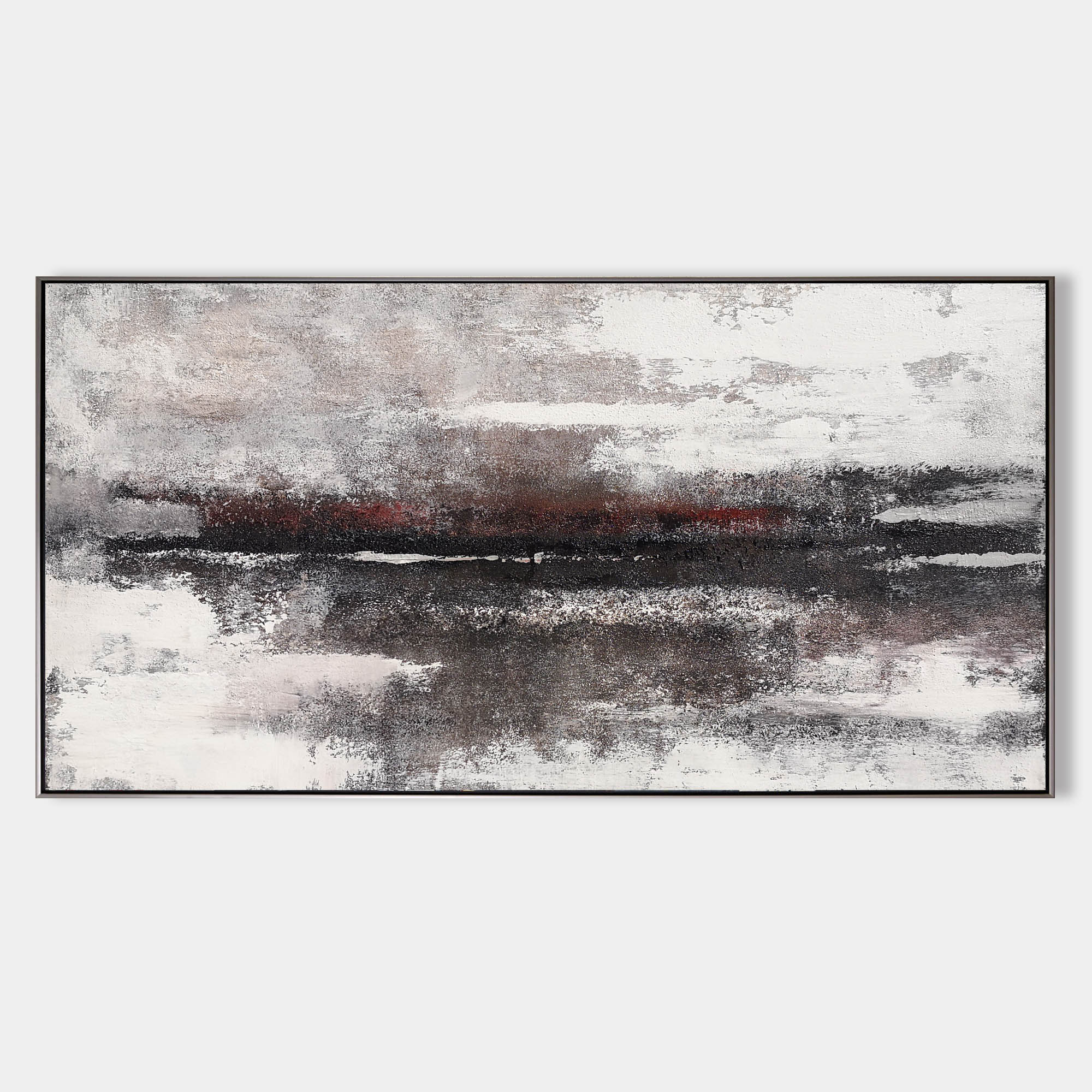 Black And White Beach Painting