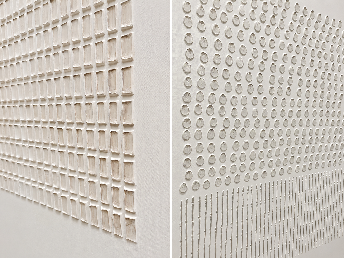 Set of 2 Abstract Beige Minimalist Art