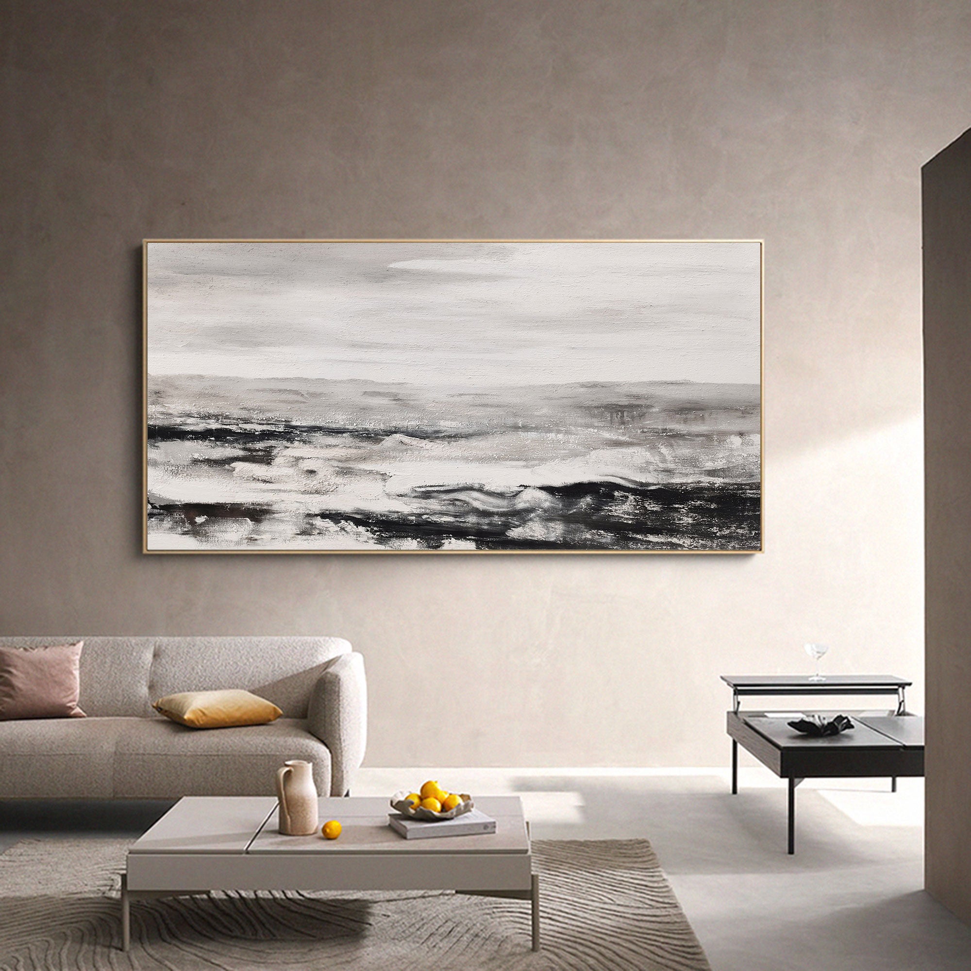 Abstract Painting 36'' X 72'' IS87 - Neutralighting