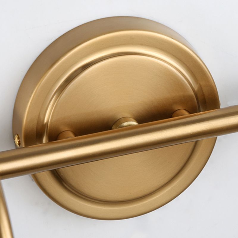 Tiffany Vintage Round Arc Vanity Wall Lamp, Gold, Bedroom - Neutralighting