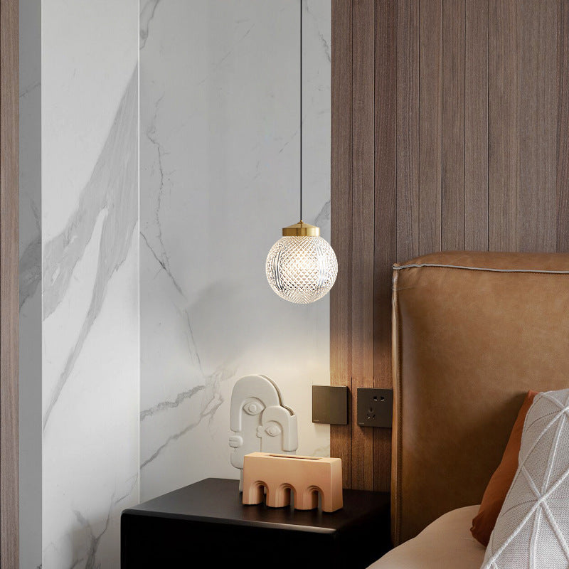 Arisha Modern Circle Glass Pendant Light for Bedroom & Hotel - Neutralighting