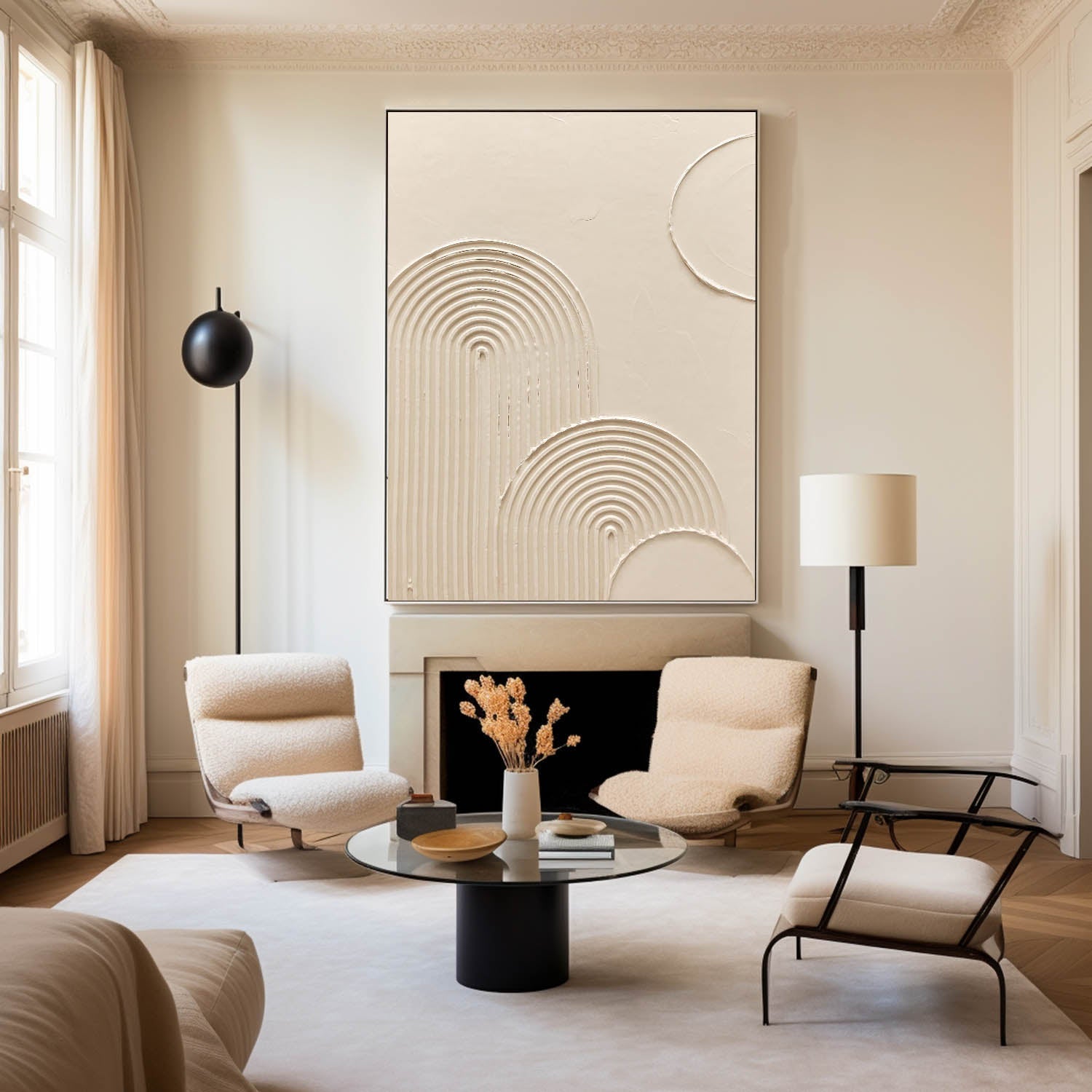 Concentric Flow Minimalist Wall Art