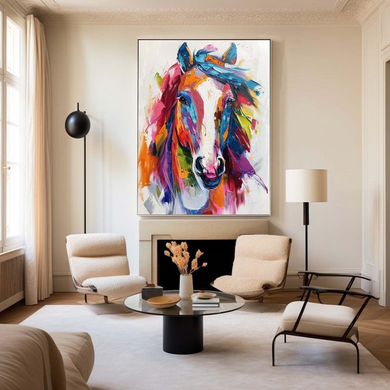 Colorful Horse Painting