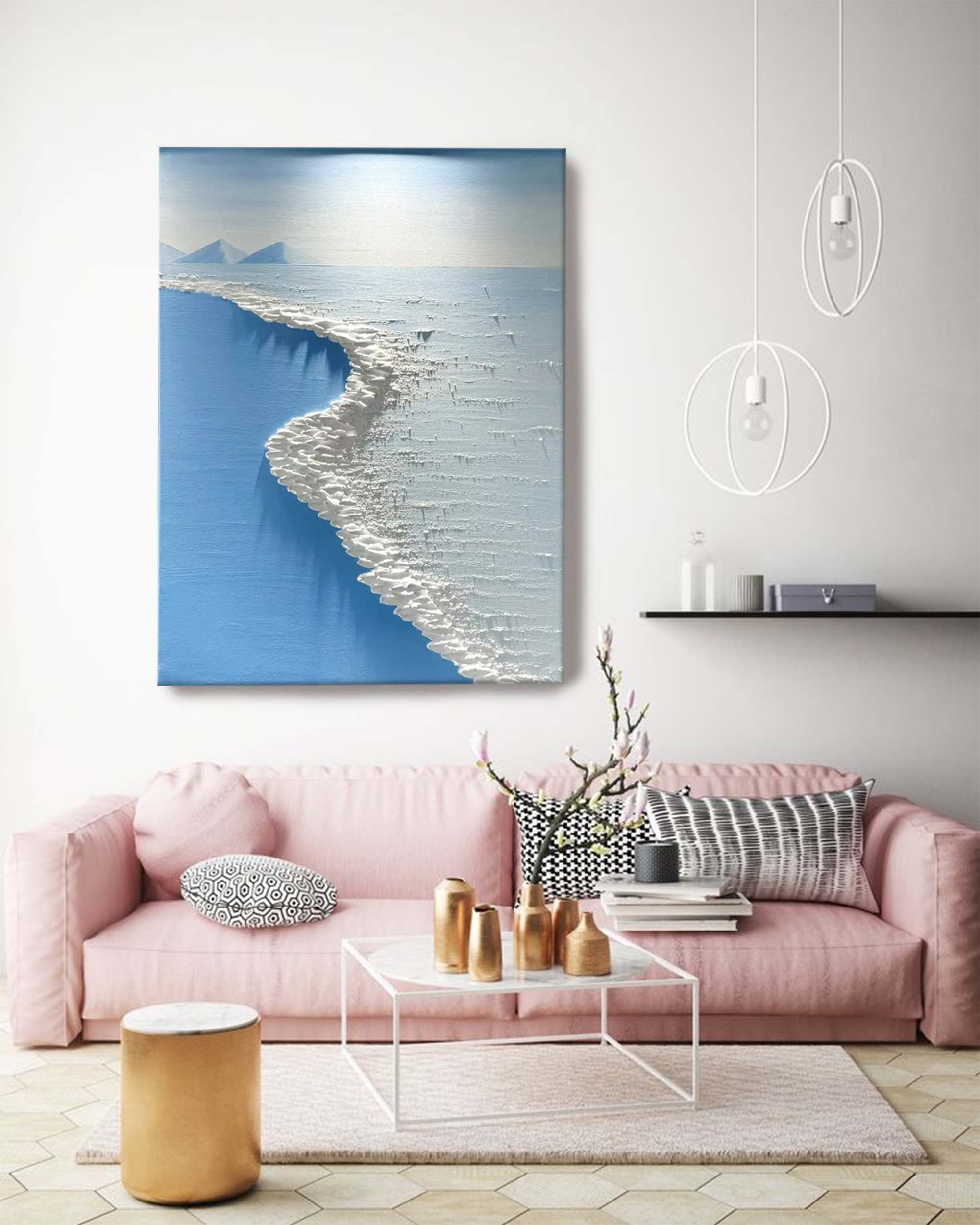 Wall Art Beach & Ocean Grand Gentle Impasto