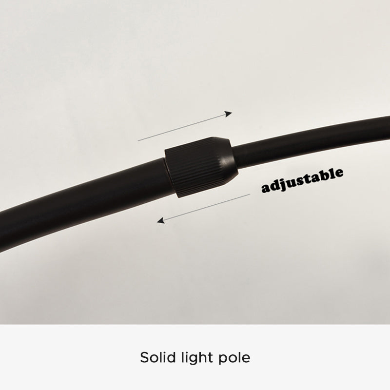 Avi Modrn Fishing Rod Metal Floor Lamp, Black - Neutralighting