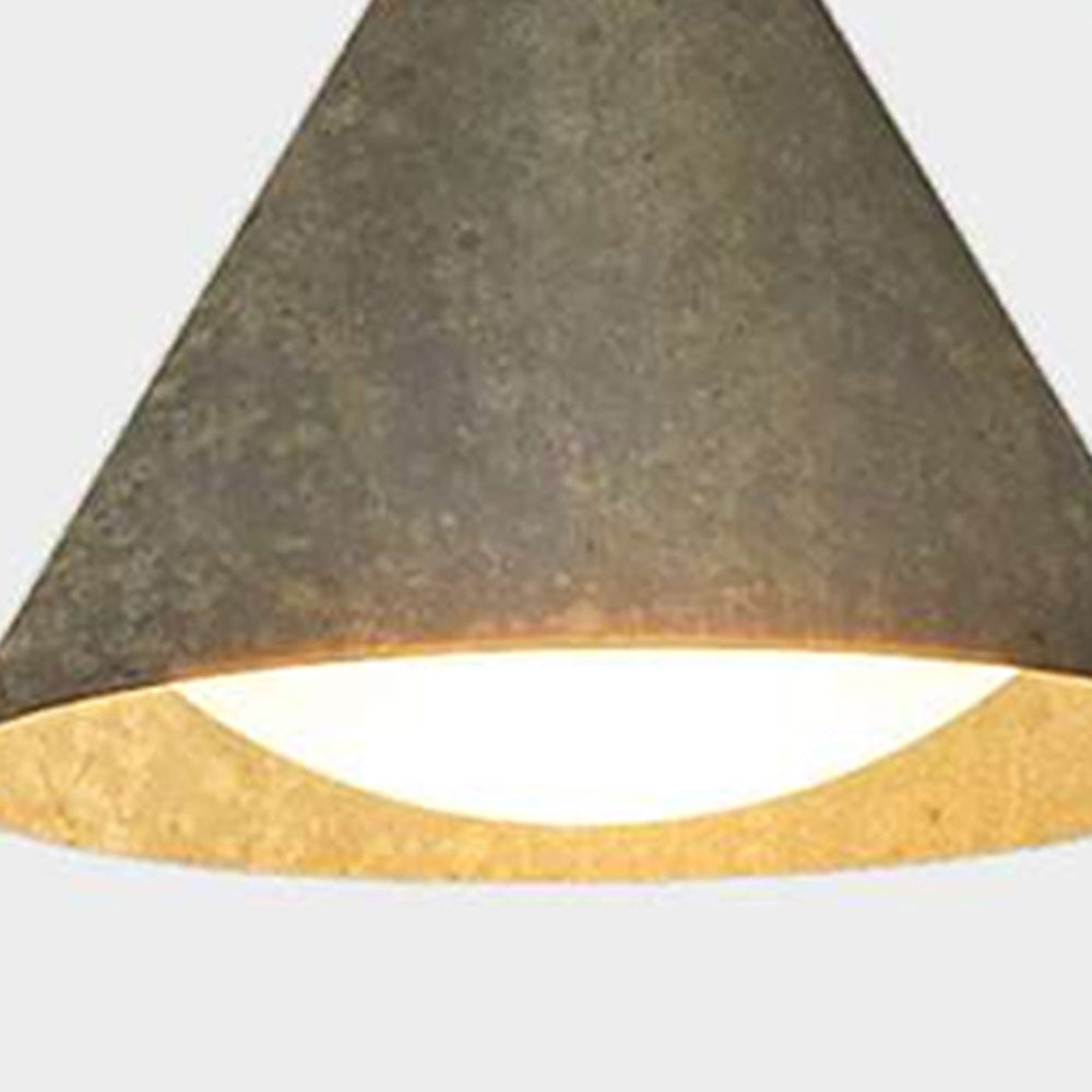 Ray Modern Minimalist Cone Metal Outdoor Waterproof Wall Lamp，Black/Gold - Neutralighting