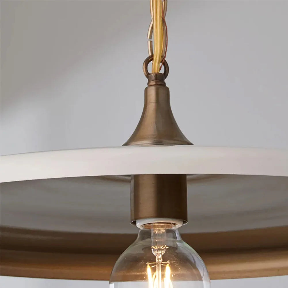 Arisha Industrial Vintage Pendant Light White/Black/Gold - Neutralighting