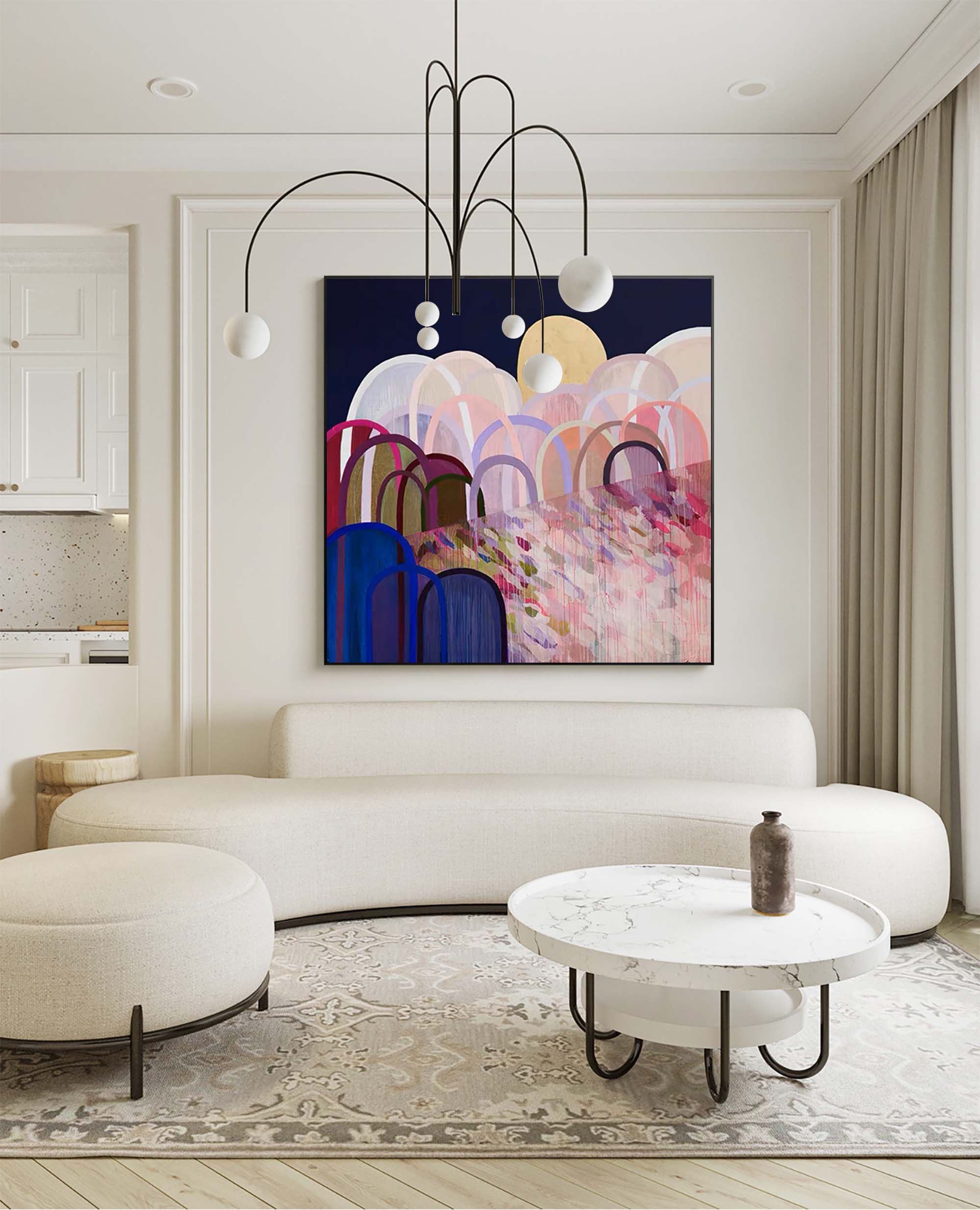 Abstract Canvas Art AB045 - Neutralighting