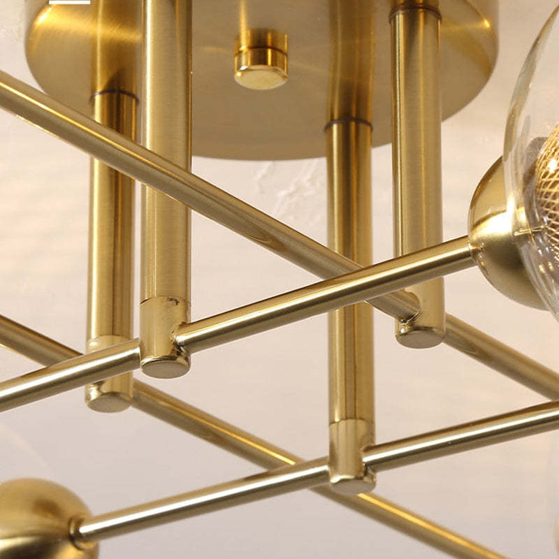 Valentina Industrial Glass Globe Chandelier LED, 6 Style - Neutralighting