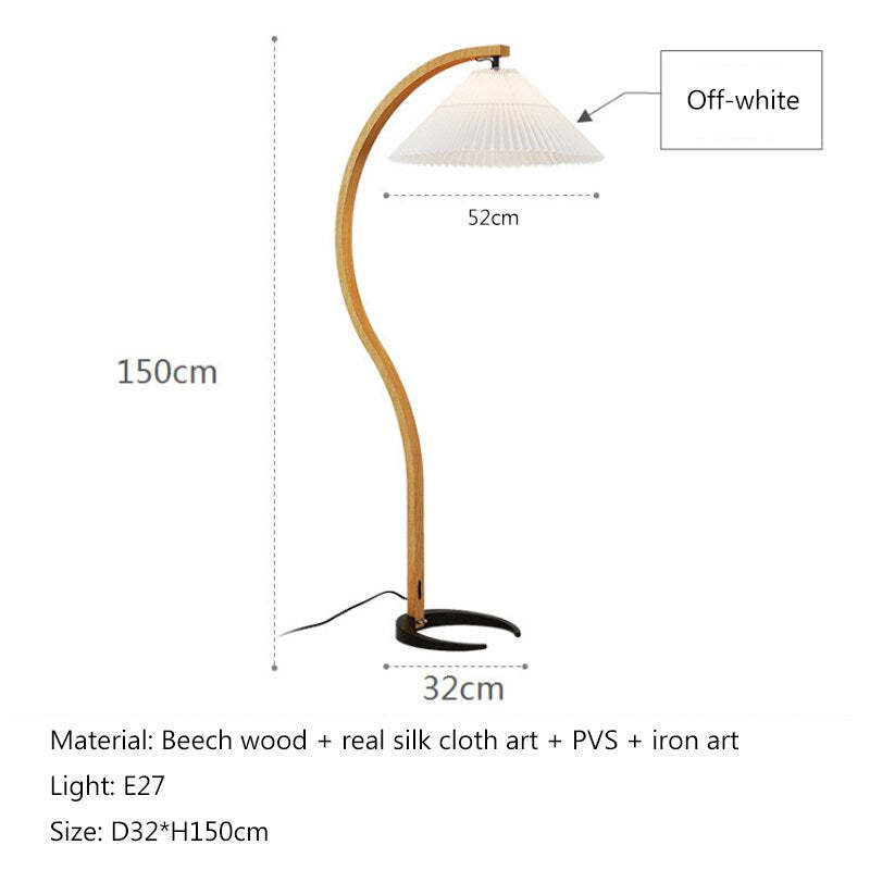 Muto Unique LED Floor Lamp, Wood/Metal, Living Room - Neutralighting