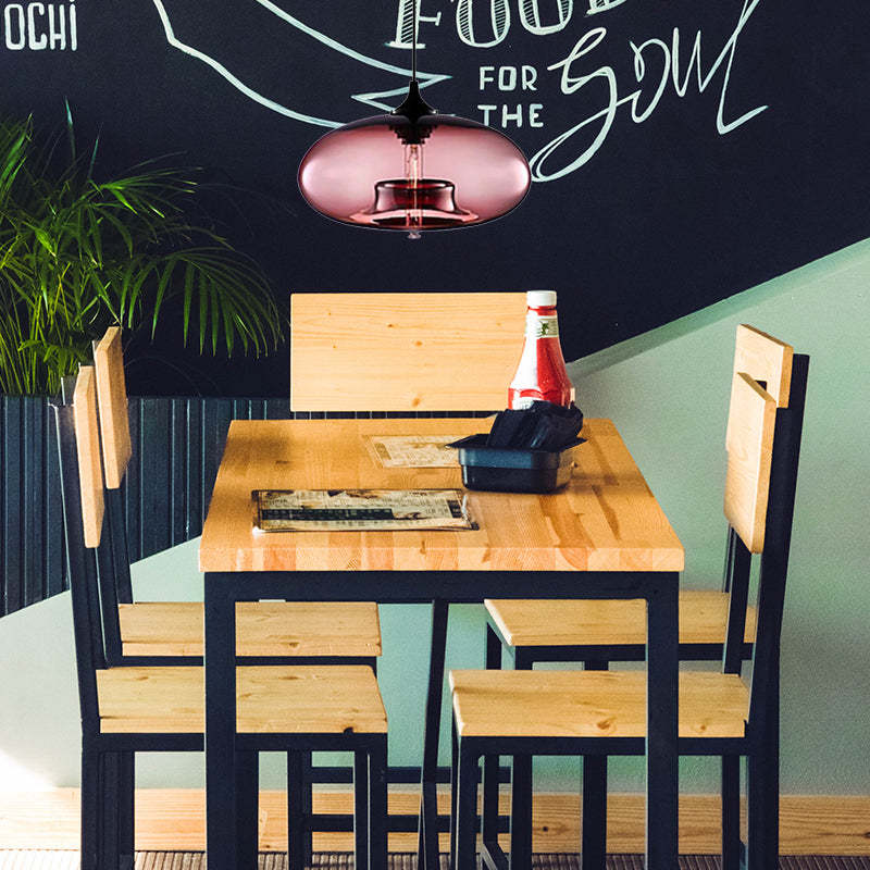 Valentina Modern Bread Shaped Glass Pendant Light, 6 Colour - Neutralighting