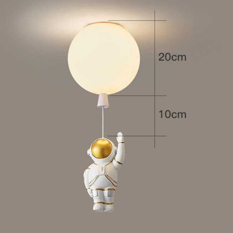 Aria Astronaut Balloon Flush Mount Ceiling Light, L 20/25/30/35cm - Neutralighting