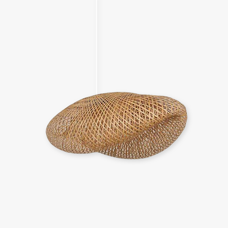 Rinwa Natural Pendant Light for Dining Room/Kitchen Island, Bamboo