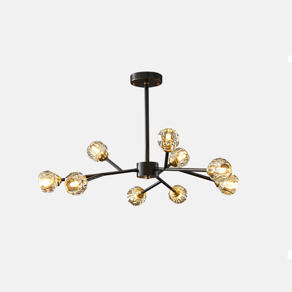 Valentina Modern Blown Metal Pendant Light, Gold - Neutralighting