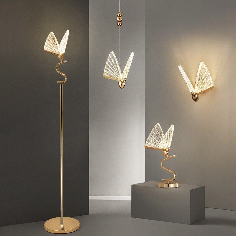 Modern Butterfly Chandelier Table & Floor Lamp, 4 Styles - Neutralighting