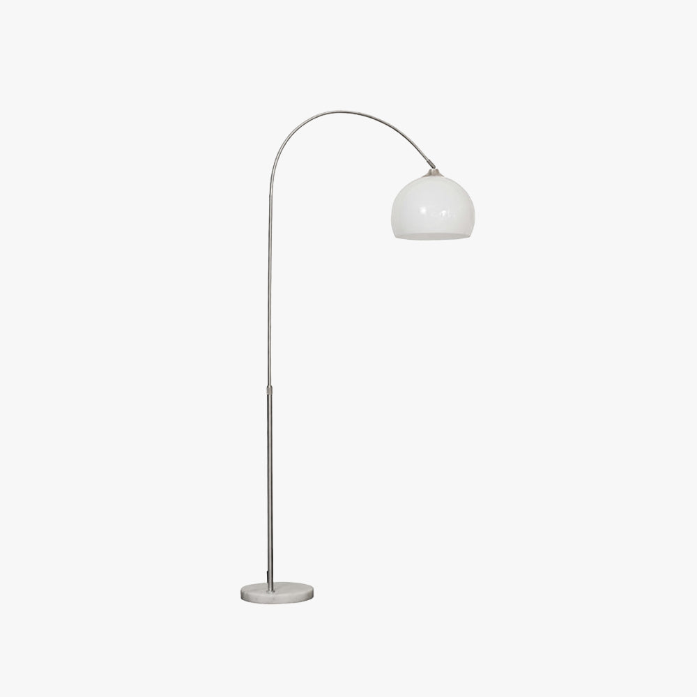 Mira Floor Arc Lamp, Tall Floor Light, Modern, Orange/ White - Neutralighting