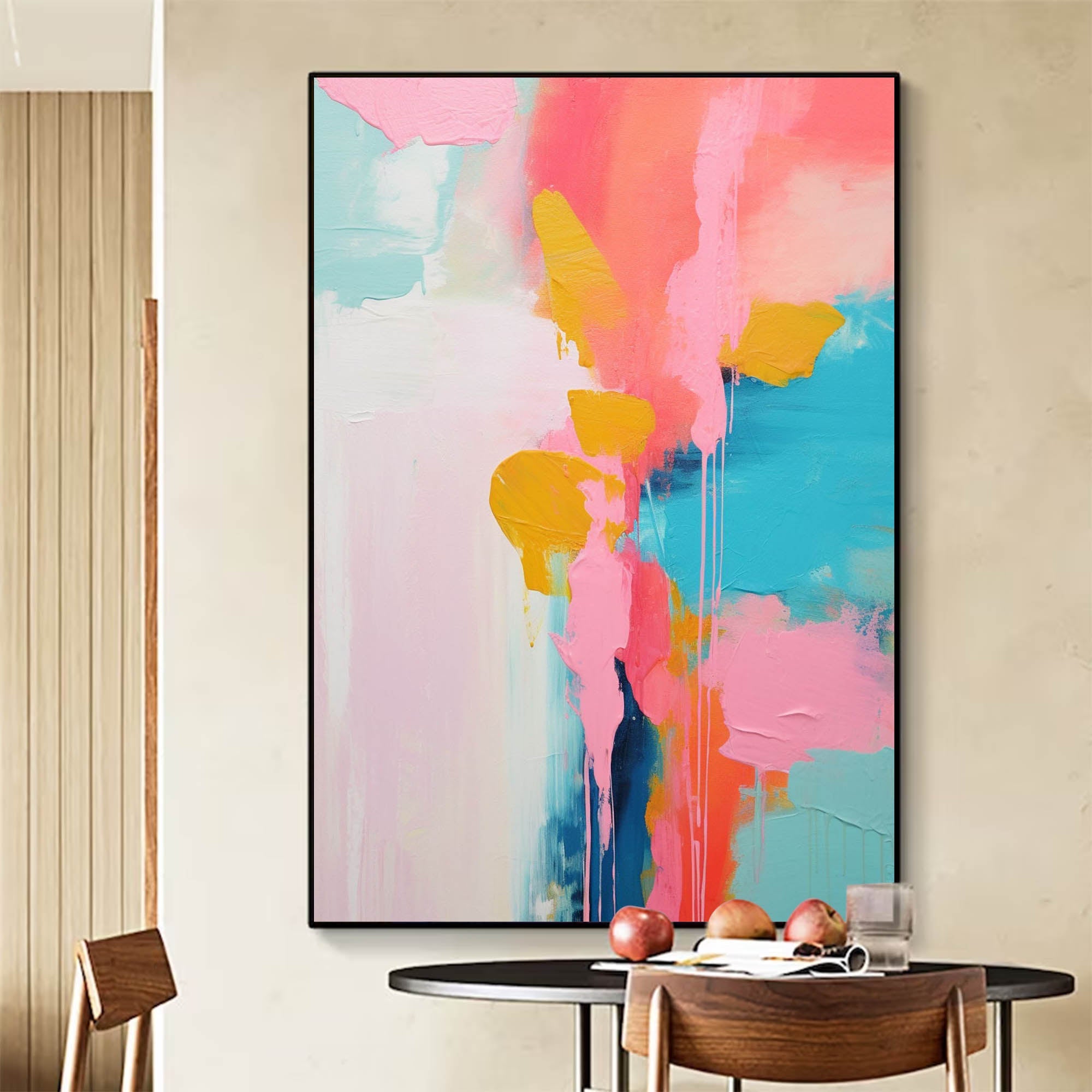 Wall Art Abstract Impasto Elegant Serene