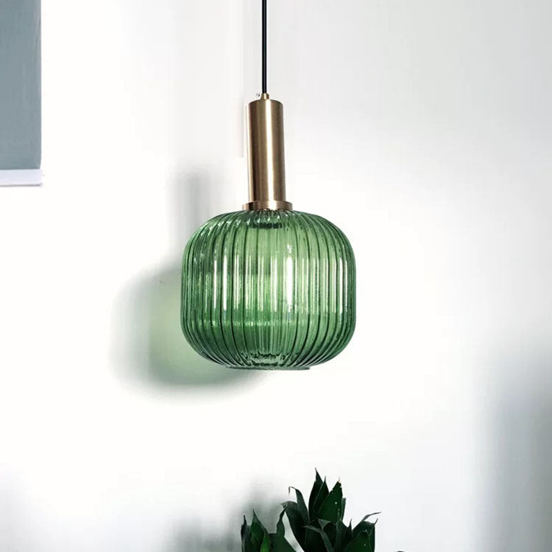 Valentina Pendant Light Crystal, Moru Glass, Cognac/Green/Grey, Kitchen Island - Neutralighting