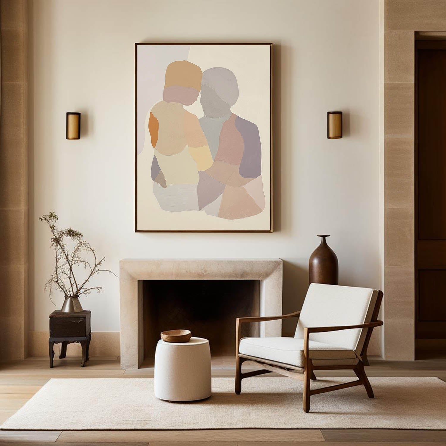 Wall Art Figures in Gentle Harmony
