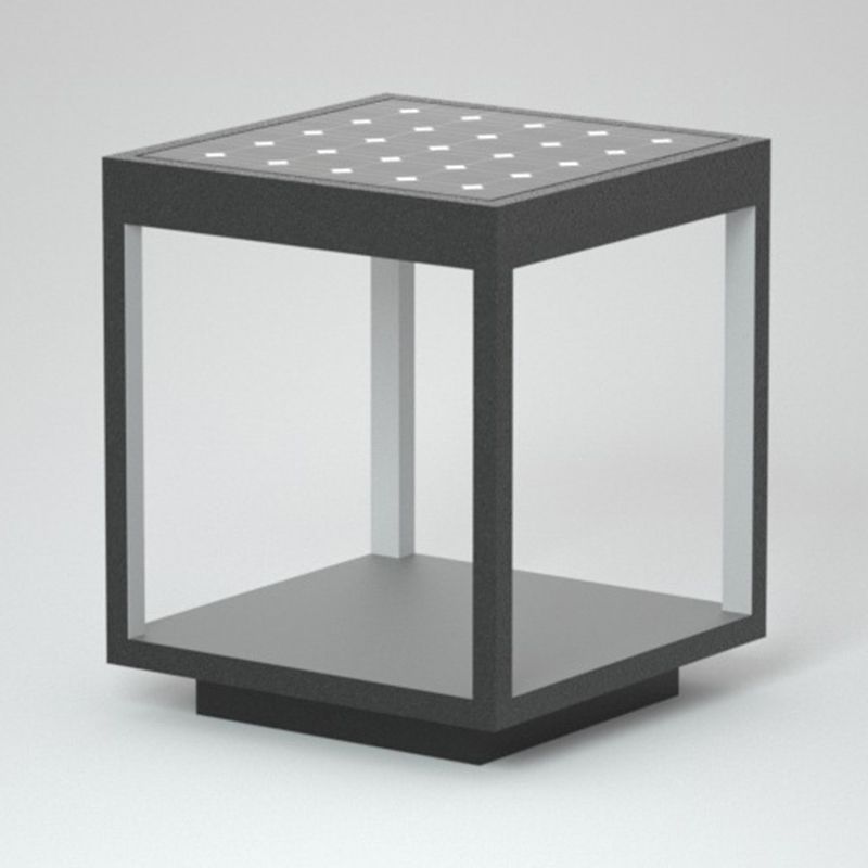 Ray Modern Rectangular Metal LED Outdoor Light Post - Neutralighting