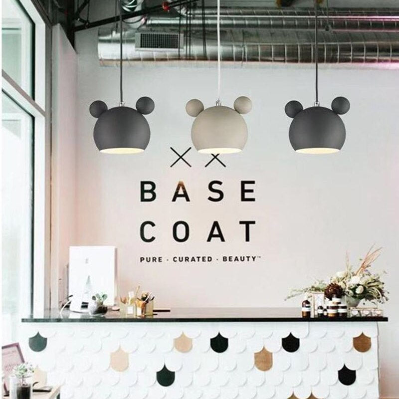 Valentina Mouse Head Pendant Light, 5 Colour - Neutralighting