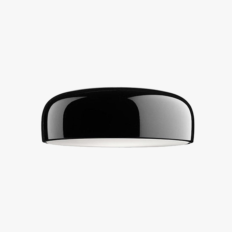 Arisha Modern Dish Shaped Metal Ceiling Light, Black/White - Neutralighting