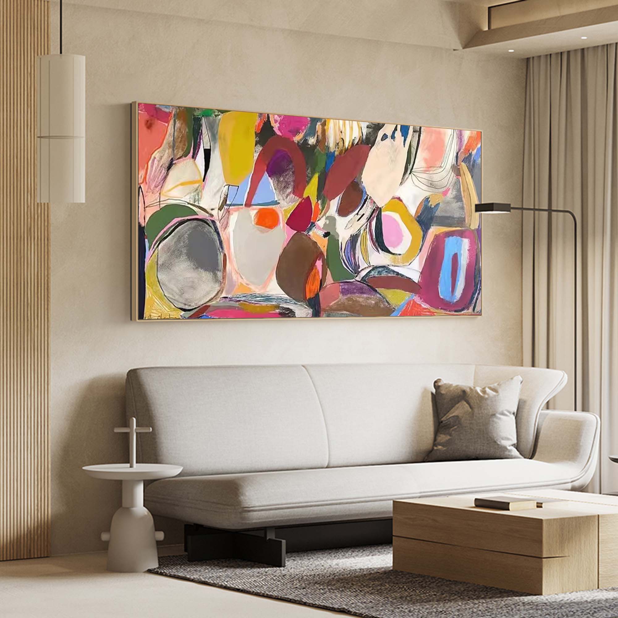 Abstract Canvas Art AB063 - Neutralighting