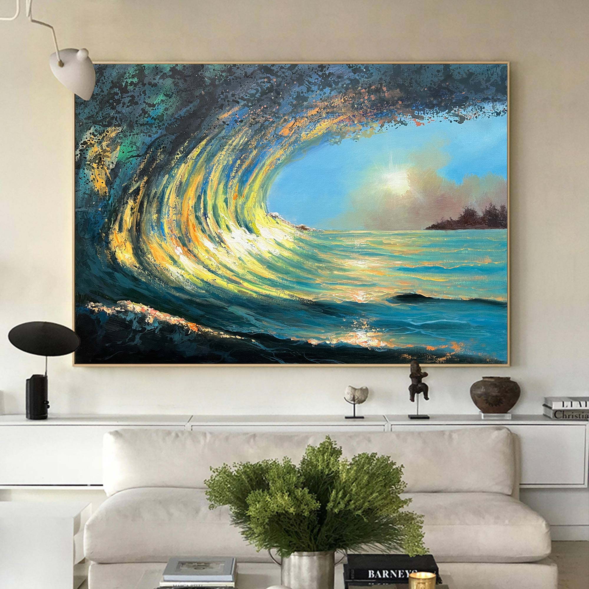 Sunrise And Wave Landscapes Painting ABSH43 - Neutralighting