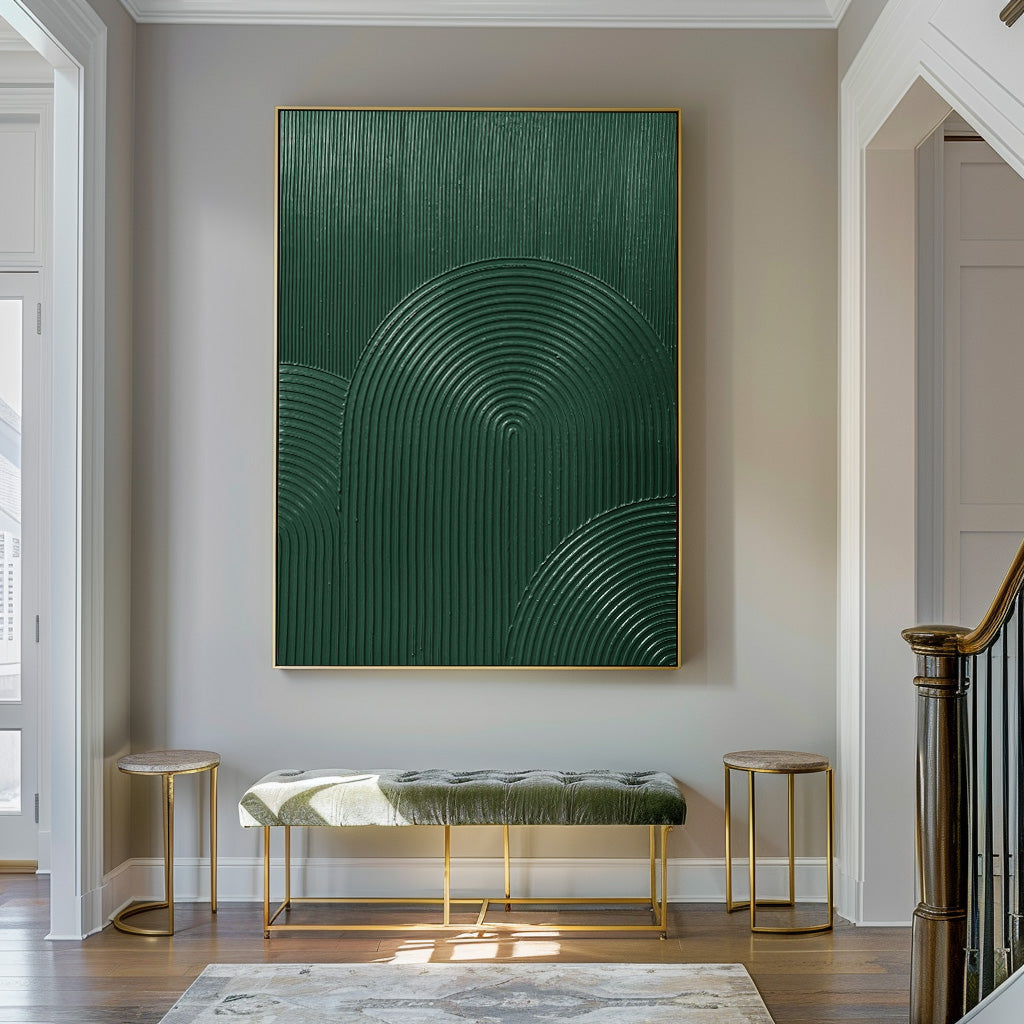 3D Green Abstract Painting