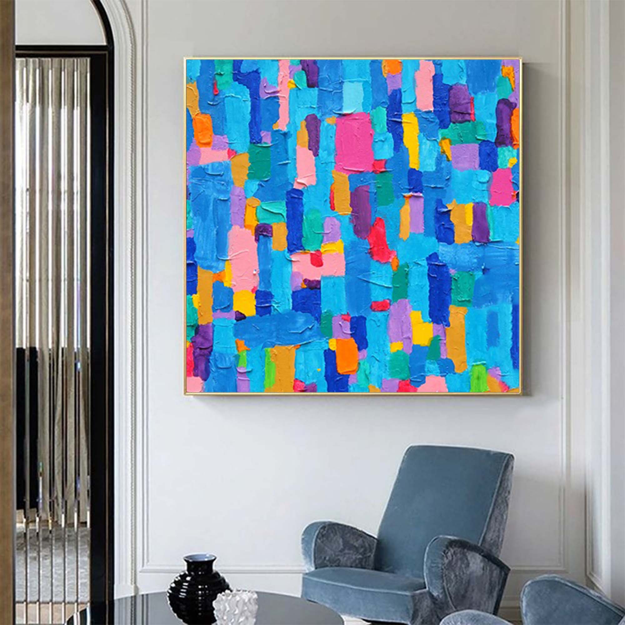 Wall Art Abstract Colorful Energetic Artistic