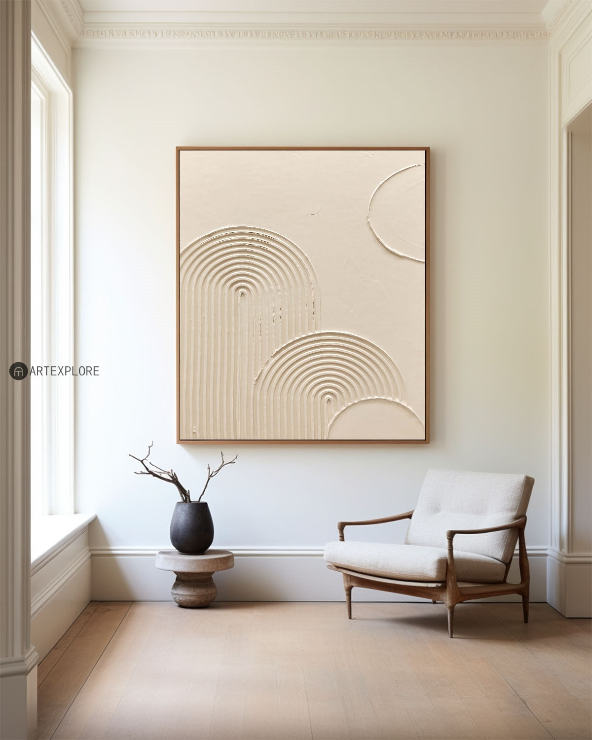 Concentric Flow Minimalist Wall Art
